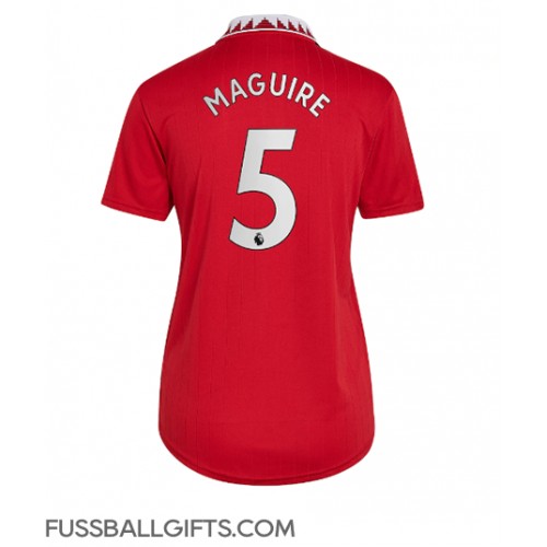 Manchester United Harry Maguire #5 Fußballbekleidung Heimtrikot Damen 2022-23 Kurzarm